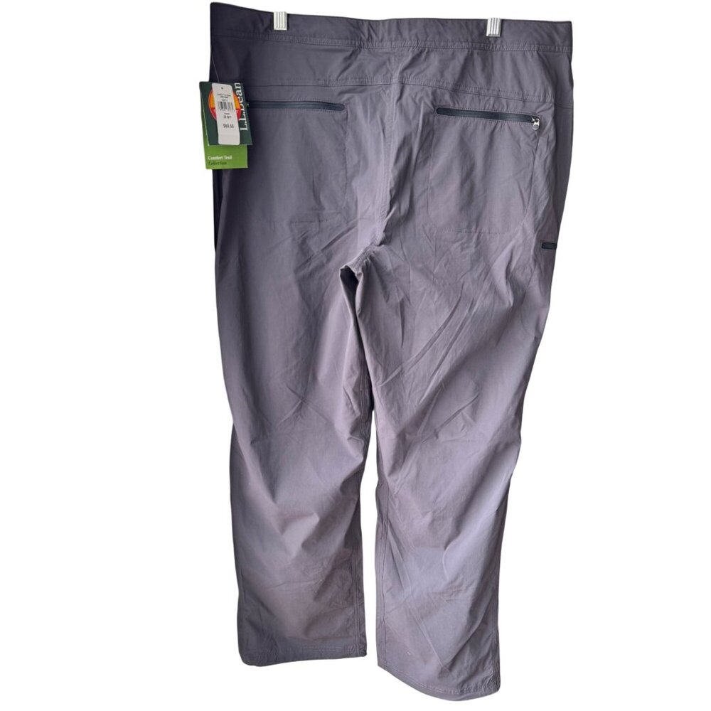 L.L. Bean Women’s Comfort Trail Hiking Pants Granite UPF 50+ Nylon 20 M/T - Picture 4 of 16